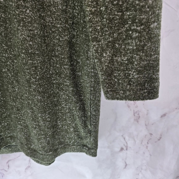 Cabi Dress Womens Medium Green Cowl Sweatshirt Solace Long Sleeve Heathered 4016 - Picture 4 of 11